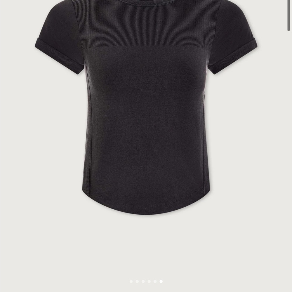 Varley Seamless Tee - washed black